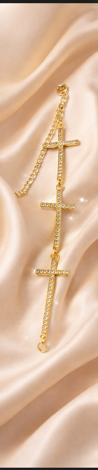 Linked in Faith Cross Bracelet